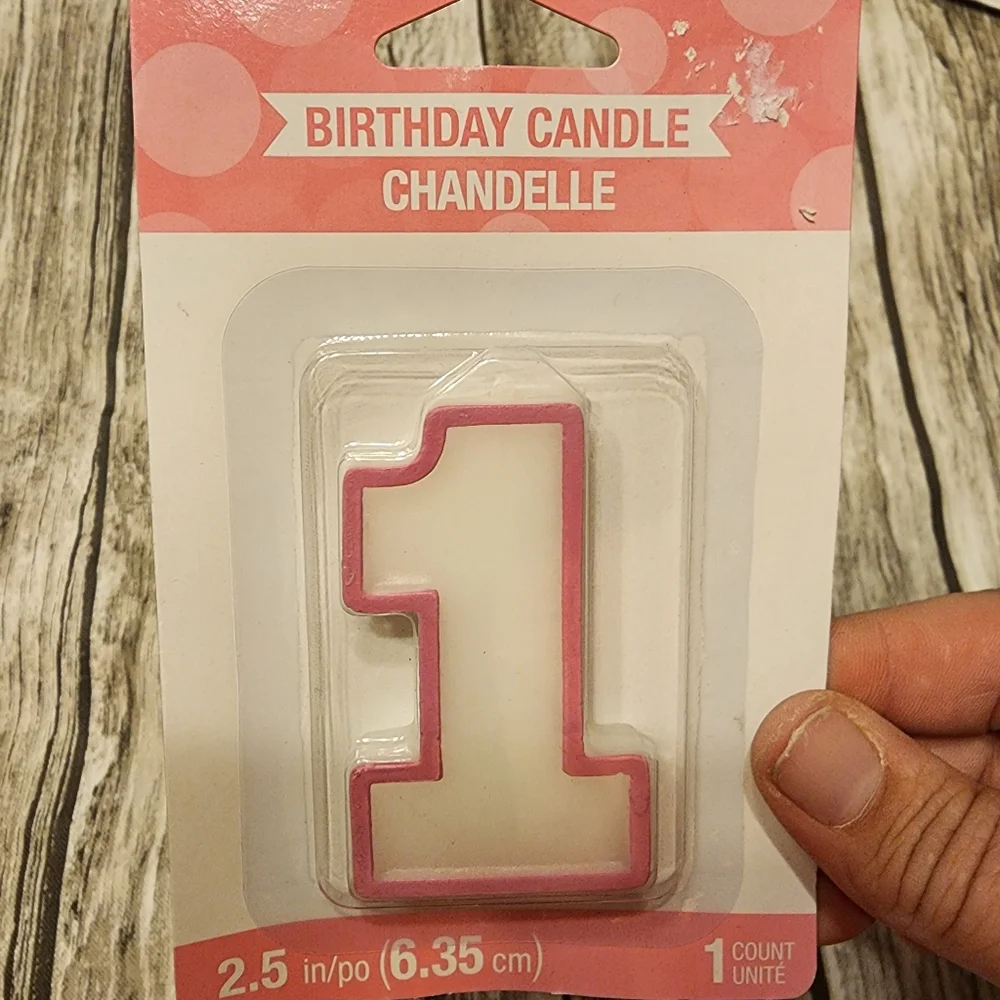 First birthday pink and white 